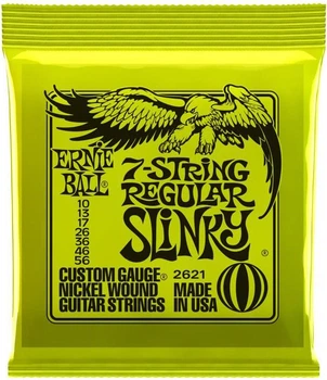 Струны для электрогитары Ernie Ball 2621 7-String Regular Slinky Nickel Wound 10/56