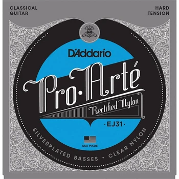 Струны для классической гитары D'Addario EJ31 Rectified Trebles Hard Tension