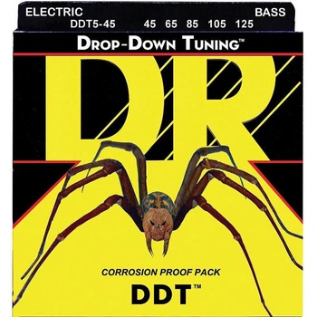 Струни для бас-гітари DR DDT5-45 Drop-Down Tuning Medium Bass 5-Strings 45/125