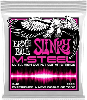 Струны для электрогитары Ernie Ball 2923 M-Steel Super Slinky 9/42
