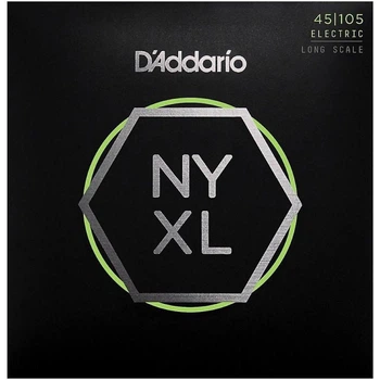 Струни для бас-гітари D'Addario NYXL45105 Long Scale Light Top Medium Bottom 45/105