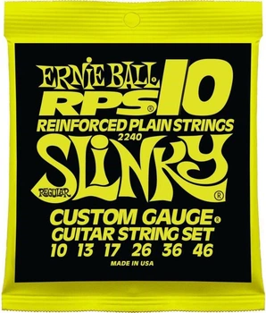 Струны для электрогитары 6 шт Ernie Ball 2240 RPS-10 Reinforced Slinky Electric Guitar Strings 10/46