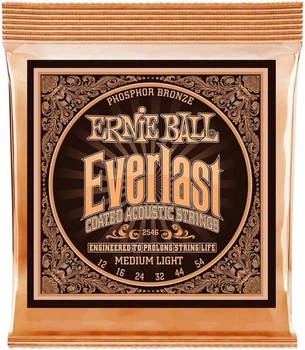 Струны для акустической гитары Ernie Ball 2546 Everlast Medium Phosphor Bronze 12/54