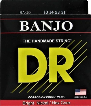 Струны для банджо DR BA-10 Tenor Banjo Nickel Plated Strings 10/31