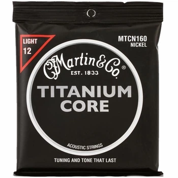 Струны для акустической гитары Martin MTCN160 Titanium Core Light 12/55