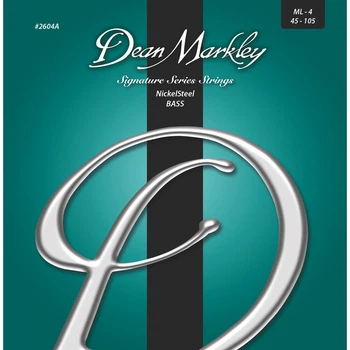 Струны для бас-гитары Dean Markley 2604A Signature Series Nickel Steel Medium Light 45/105