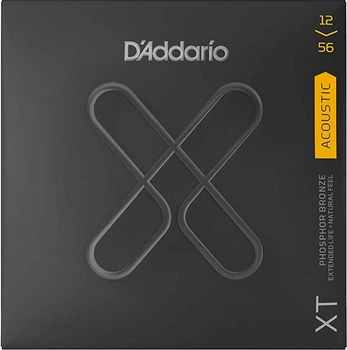 Струни для акустичної гітари D'Addario XTAPB1256 XT Phosphor Bronze Light Top/Medium Bottom 12/56