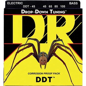 Струны для бас-гитары DR DDT-45 Drop-Down Tuning Medium Bass 4-Strings 45/105
