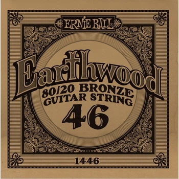 Струна Ernie Ball 1446 Earthwood 80/20 Bronze Acoustic Guitar Strings .046