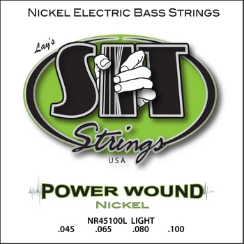 Струны для бас-гитары SIT NR45100L Power Wound Nickel Electric Bass Strings Light 45/100