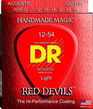 Струны для акустической гитары DR RDA-12 Red Devils Phosphor Bronze Light 12/54