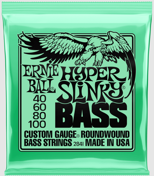Струны для бас-гитары Ernie Ball 2841 Hyper Slinky Bass Nickel Wound 40/100