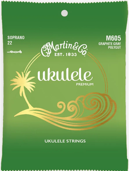 Струны для укулеле Martin M605 Soprano Ukulele Premium Polygut (4 шт.)