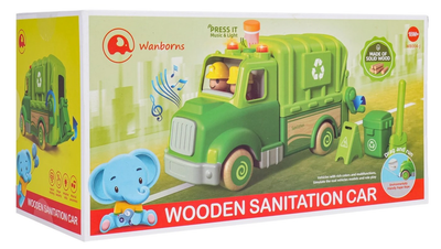 Drewniana Śmieciarka ZDR.WB004-JC (5903864971293)