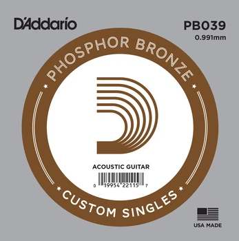 Струна D'Addario PB039 Phosphor Bronze .039
