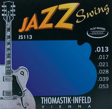 Струны для электрогитары Thomastik-Infeld JS113 Jazz Swing Medium 13/53