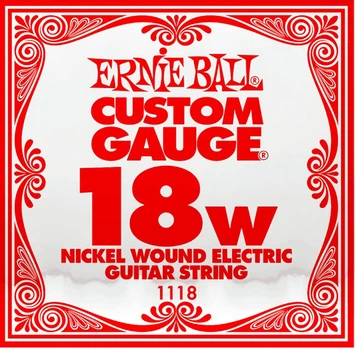 Струна Ernie Ball 1118 Nickel Wound Electric Guitar String .018