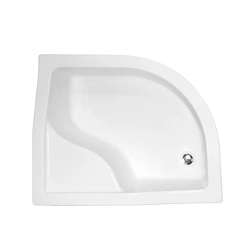 Піддон півкруглий Besco Maxi 120x85х35 L + ніжки (#BAM 120 NL)