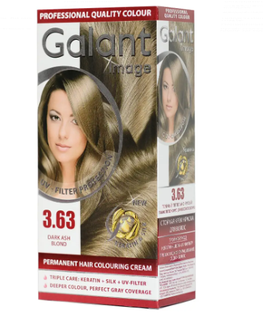 Стойкая крем-краска для волос Galant Image № 3.63 "Тёмный пепельно-русый"