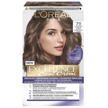 Стойкая крем-краска для волос L'Oreal Paris Excellence Creme тон 7.11 (Ультрапепельный русый)