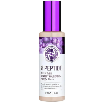 Тональний крем із пептидами Enough 8 Peptide Full Cover Perfect Foundation SPF50+ PA+++ No 13