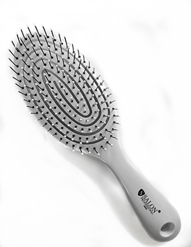 Расческа для волос Продувная Спиральная Очень Мягкая Salon Professional 18202 белая