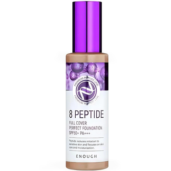 Тональний крем із пептидами Enough 8 Peptide Full Cover Perfect Foundation SPF50+ PA+++ No 23
