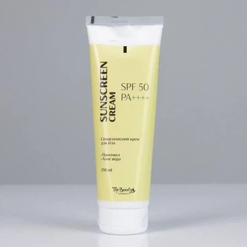 Top Beauty Крем для тіла сонцезахисний з алое вера та пантенолом SPF50