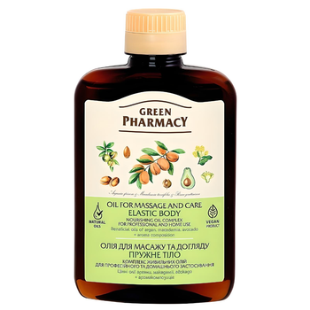 Масло для массажа и ухода "Упругое тело" Зеленая Аптека Green Pharmacy