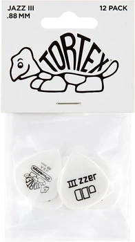 Медіатори Dunlop 478P0.88 Tortex White Jazz III Player's Pack 0.88 mm (12 шт.)