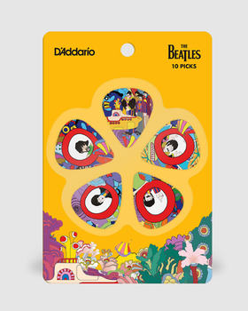 Медіатори D'Addario 1CWH410B7 Beatles Yellow Submarine 50th Anniversary Medium Gauge Guitar Picks (10 шт.)