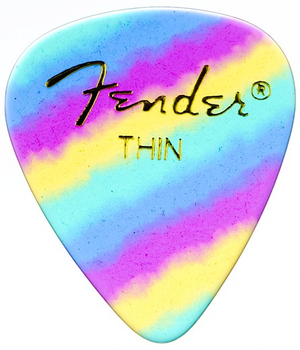 Медиаторы Fender 351 Shape Premium Celluloid Picks Rainbow Thin 1980351101 (12 шт.)
