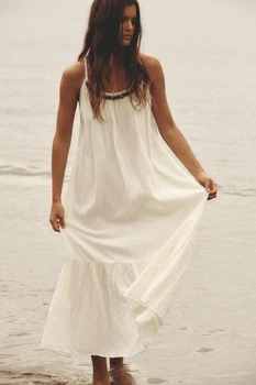 Плаття міді з монетками Zara 7521/329 XS Молочно-біла (07521329712XS)