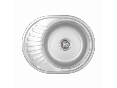 Мийка врізна Brinex 570х450х180мм 1 5745, Micro Decor 0,8мм BRIN5745MDEC08