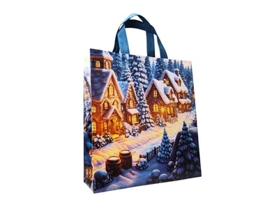 Еко сумка RendPak Казкова зима лам 105гр Без замка 290x330(2*50)(1*30) 400мм