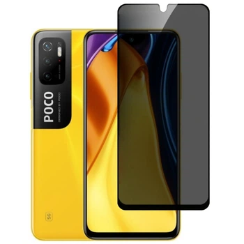 Защитное стекло Fiji Privacy для Poco M3 Pro антишпион Anti-peeping полная проклейка черный