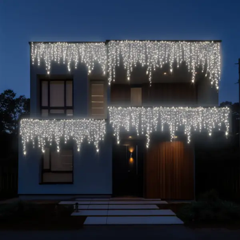 Уличная гирлянда Бахрома 20 м 335 LED белый провод белый 20MWW
