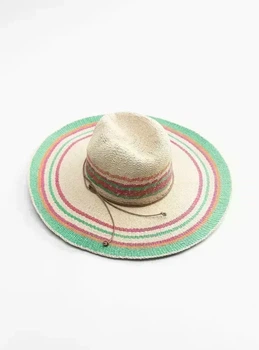 Солом'яний капелюх у смужку Zara 0653/212 57см Бежевий (0065321206957)