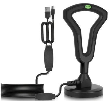 ТВ-антенна для Т2 с усилением CX21 телевизионная комнатная антенна DVB-T2 HD TV Antenna Mini 1080p