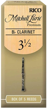 Трости для кларнета D'Addario Rico Mitchell Lurie Premium RMLP5BCL350 - Bb Clarinet #3.5 - 5-Pack (5 шт.)
