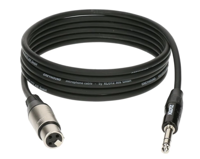 Кабель микрофонный Klotz GRG1F Jack - XLR(female) 3 м.