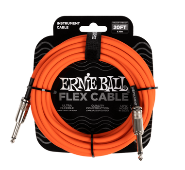 Кабель инструментальный Ernie Ball 6421 Flex Cable Orange 6м (20ft)