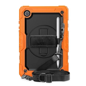 Чехол ARM Cover Samsung Galaxy Tab A 8.4 (2020) SM-T307 противоударный с ремнём и подставкой 360° Orange/Black