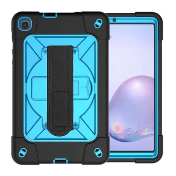 Чехол ARM Cover Samsung Galaxy Tab A 8.4 (2020) SM-T307 противоударный с ремнём и подставкой 360° Black/Blue