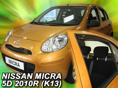 Дефлекторы окон ветровики Nissan Micra K13 5D 10-17 вставные 4шт Heko Ниссан Микра АМ0033780