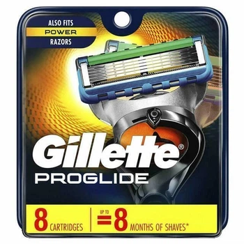 Сменные картриджи для бритья (лезвия кассеты) мужские Gillette Fusion 5 Proglide Power 8 шт old
