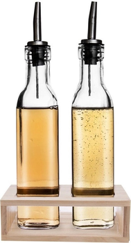 Zestaw butelek na oliwę i ocet Orion z dozownikiem w stojaku 2 x 300 ml (8592381154554)