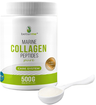 Suplement diety Better Me Care System Marine Collagen Peptides Pure 500 g (5904422547615)