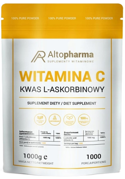 Харчова добавка Altopharma Вітамін C (кислота L-аскорбінова) 1000 г (5903661237097)