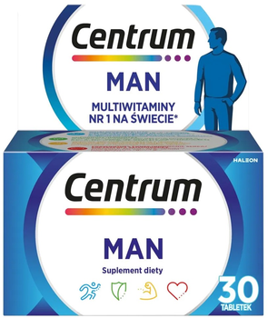 Suplement diety Centrum Man 30 tabletek (5054563161345)